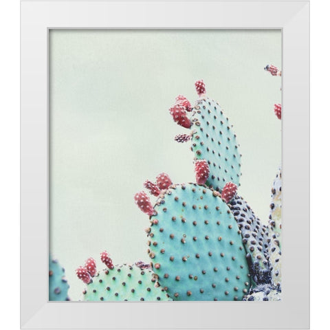 Crushing Green I White Modern Wood Framed Art Print by Urquhart, Elizabeth