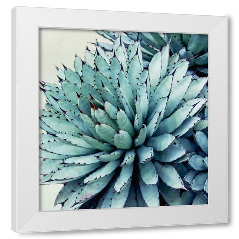 Crushing Green II White Modern Wood Framed Art Print by Urquhart, Elizabeth