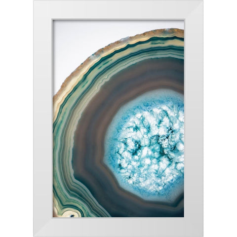 Geode Close Up 1 White Modern Wood Framed Art Print by Urquhart, Elizabeth