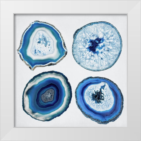 Geode Collection 3 White Modern Wood Framed Art Print by Urquhart, Elizabeth