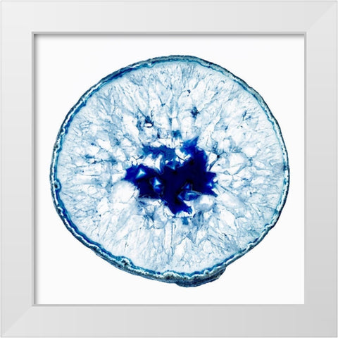 Geode 3 White Modern Wood Framed Art Print by Urquhart, Elizabeth