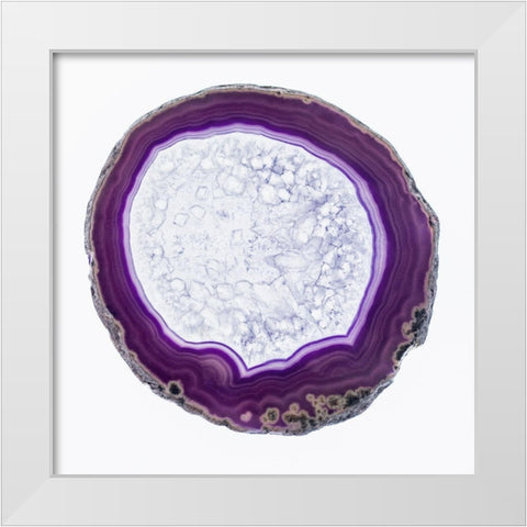 Geode 7 White Modern Wood Framed Art Print by Urquhart, Elizabeth