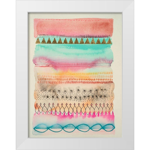 Barrier White Modern Wood Framed Art Print by Evans-Sills, Faith