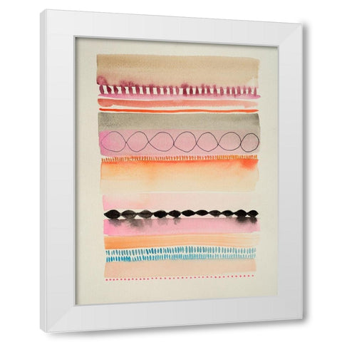 Boundary 1 White Modern Wood Framed Art Print by Evans-Sills, Faith