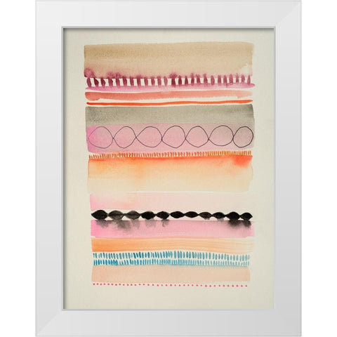 Boundary 1 White Modern Wood Framed Art Print by Evans-Sills, Faith