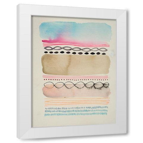 Boundary 2 White Modern Wood Framed Art Print by Evans-Sills, Faith