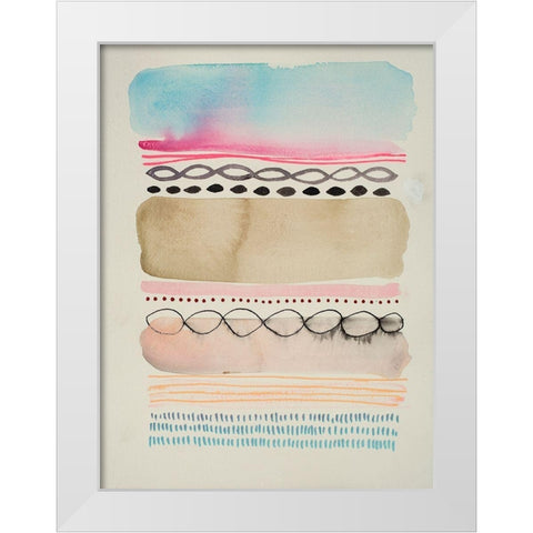 Boundary 2 White Modern Wood Framed Art Print by Evans-Sills, Faith