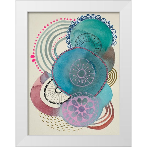 Irresistible 2 White Modern Wood Framed Art Print by Evans-Sills, Faith