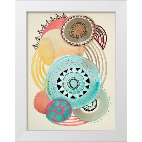 Irresistible 4 White Modern Wood Framed Art Print by Evans-Sills, Faith