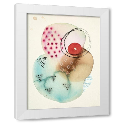 Splash 1 White Modern Wood Framed Art Print by Evans-Sills, Faith