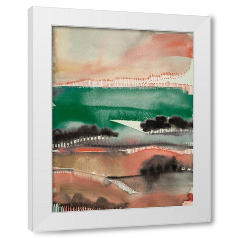Sunrise Valley 2 White Modern Wood Framed Art Print by Evans-Sills, Faith