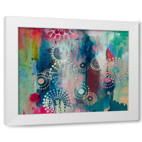 Wheel Fun White Modern Wood Framed Art Print by Evans-Sills, Faith