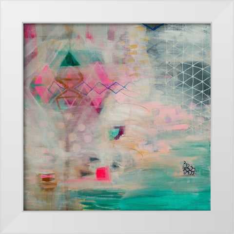 Dream Time White Modern Wood Framed Art Print by Evans-Sills, Faith