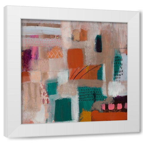 Change Up 1 White Modern Wood Framed Art Print by Evans-Sills, Faith