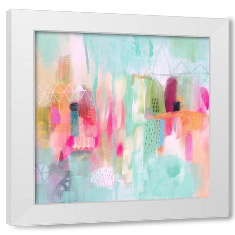 Vibrant Spring 1 White Modern Wood Framed Art Print by Evans-Sills, Faith