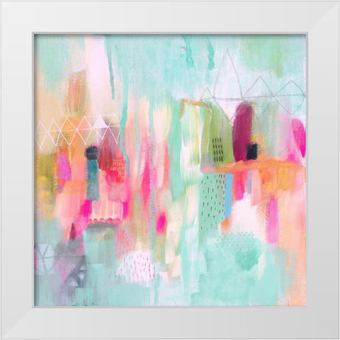 Vibrant Spring 1 White Modern Wood Framed Art Print by Evans-Sills, Faith