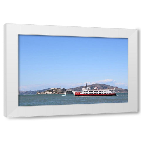 Alcatraz White Modern Wood Framed Art Print by Frances, Stephanie