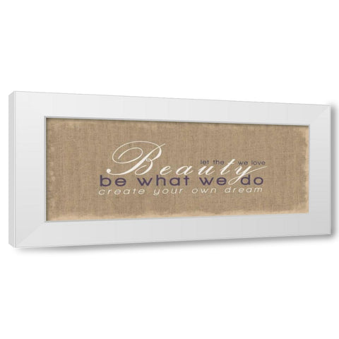 Create Your Own Dream White Modern Wood Framed Art Print by Gibbons, Lauren