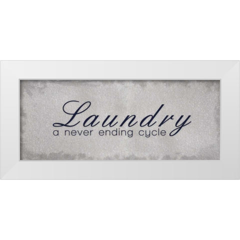 Never Ending White Modern Wood Framed Art Print by Gibbons, Lauren