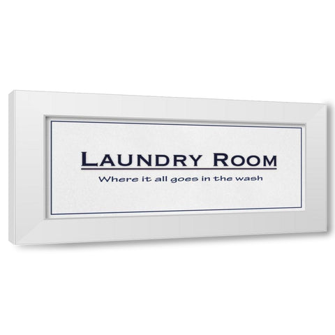 In The Wash White Modern Wood Framed Art Print by Gibbons, Lauren