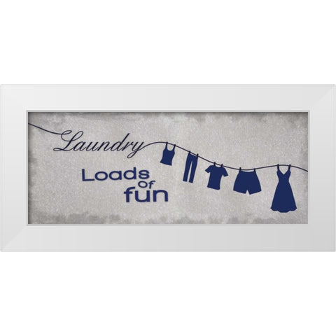 Loads of Fun White Modern Wood Framed Art Print by Gibbons, Lauren