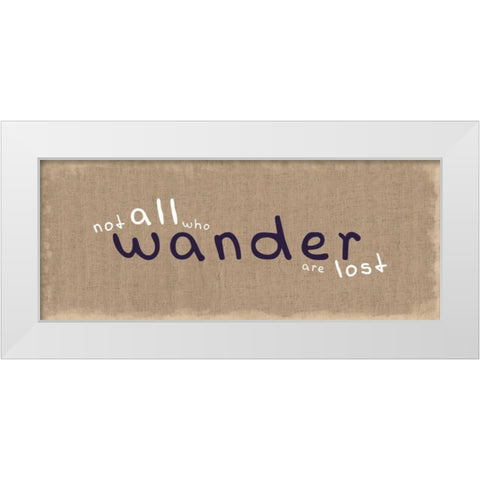 Wander White Modern Wood Framed Art Print by Gibbons, Lauren