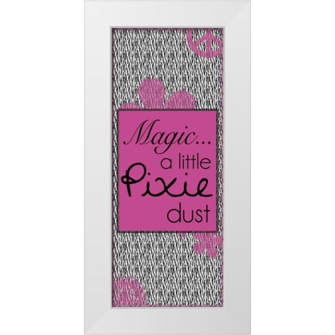 Pixie Dust White Modern Wood Framed Art Print by Gibbons, Lauren