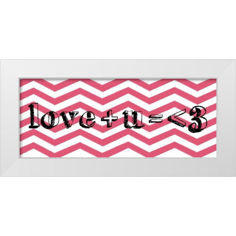 Love White Modern Wood Framed Art Print by Gibbons, Lauren