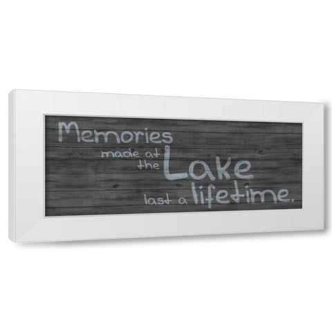 Memories at Lake 1 White Modern Wood Framed Art Print by Gibbons, Lauren