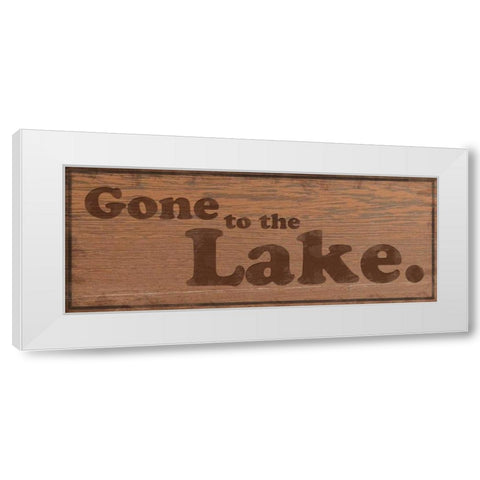 Gone to Lake 2 White Modern Wood Framed Art Print by Gibbons, Lauren