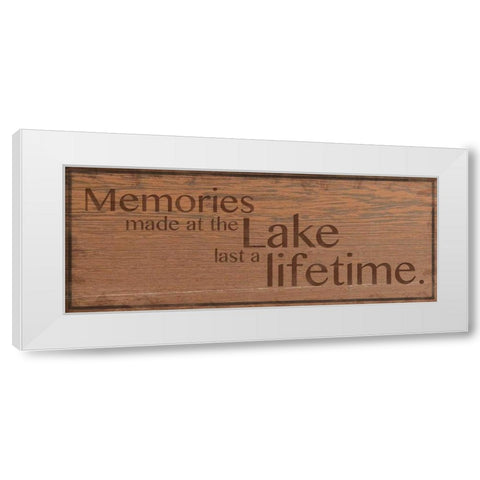 Memories at Lake 2 White Modern Wood Framed Art Print by Gibbons, Lauren