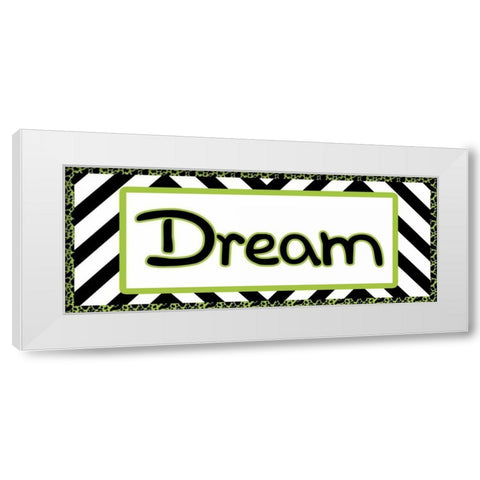 Tween Dream Green White Modern Wood Framed Art Print by Gibbons, Lauren