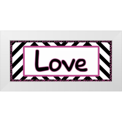 Tween Love White Modern Wood Framed Art Print by Gibbons, Lauren