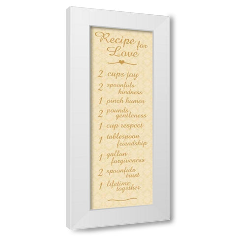 Recipe 2 White Modern Wood Framed Art Print by Gibbons, Lauren