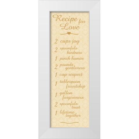 Recipe 2 White Modern Wood Framed Art Print by Gibbons, Lauren