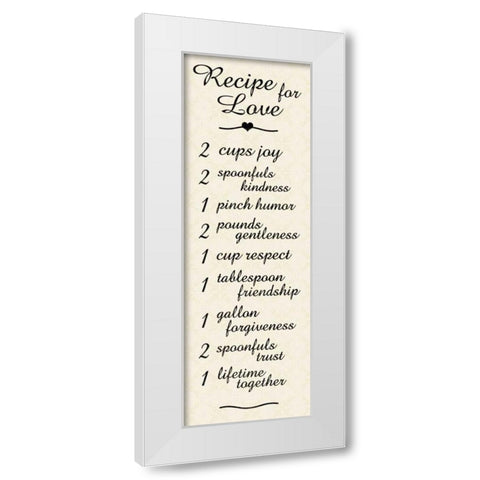 Recipe 3 White Modern Wood Framed Art Print by Gibbons, Lauren