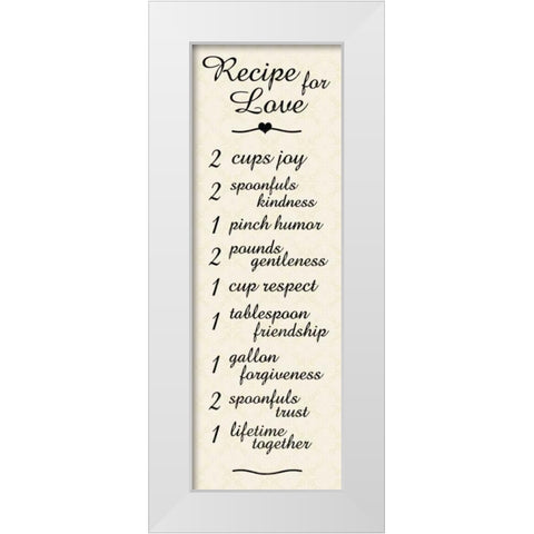 Recipe 3 White Modern Wood Framed Art Print by Gibbons, Lauren