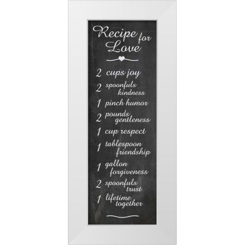 Recipe  White Modern Wood Framed Art Print by Gibbons, Lauren