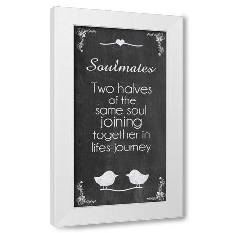Soulmates White Modern Wood Framed Art Print by Gibbons, Lauren