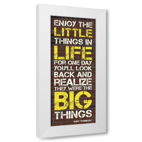 Little Things White Modern Wood Framed Art Print by Gibbons, Lauren