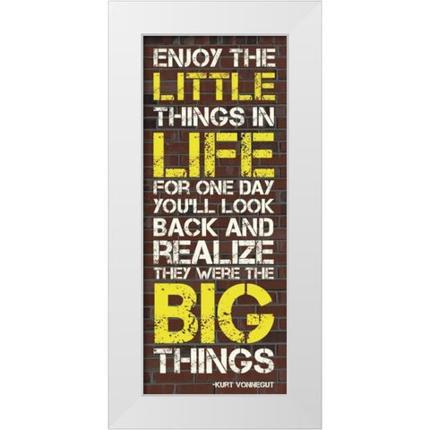 Little Things White Modern Wood Framed Art Print by Gibbons, Lauren