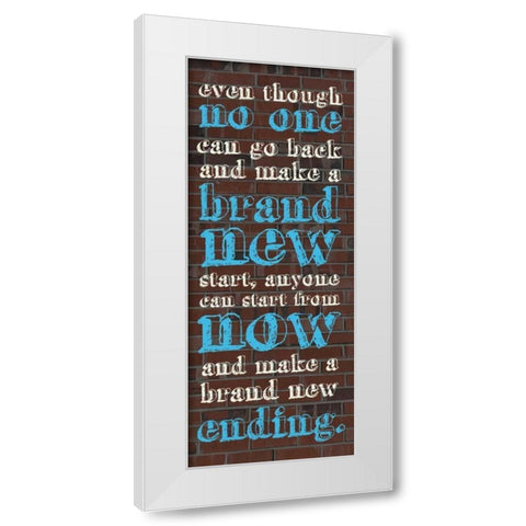 New Ending White Modern Wood Framed Art Print by Gibbons, Lauren