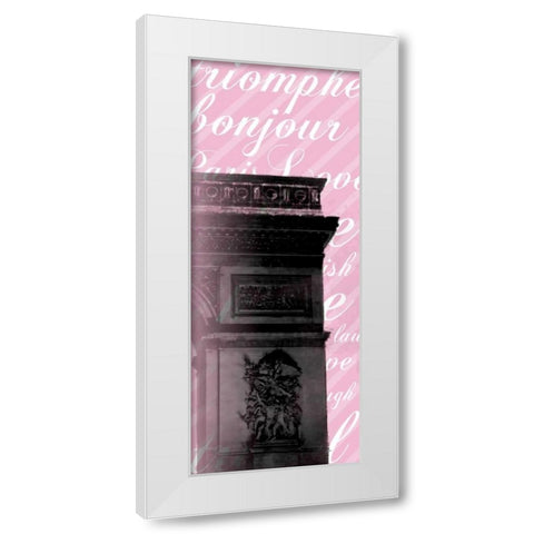 Pink Triomphe 2 White Modern Wood Framed Art Print by Gibbons, Lauren