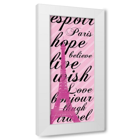 Pink and Black White Modern Wood Framed Art Print by Gibbons, Lauren