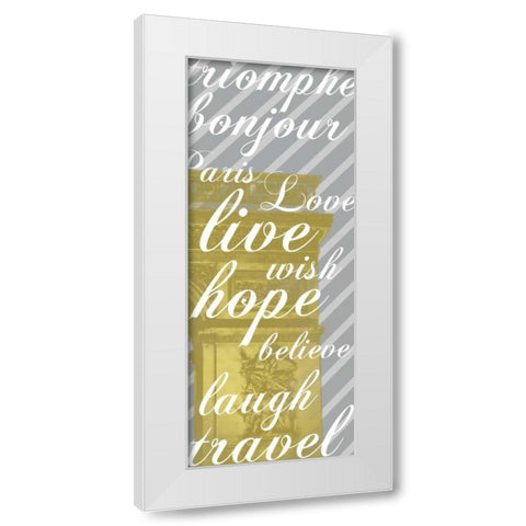 Triomphe White Modern Wood Framed Art Print by Gibbons, Lauren