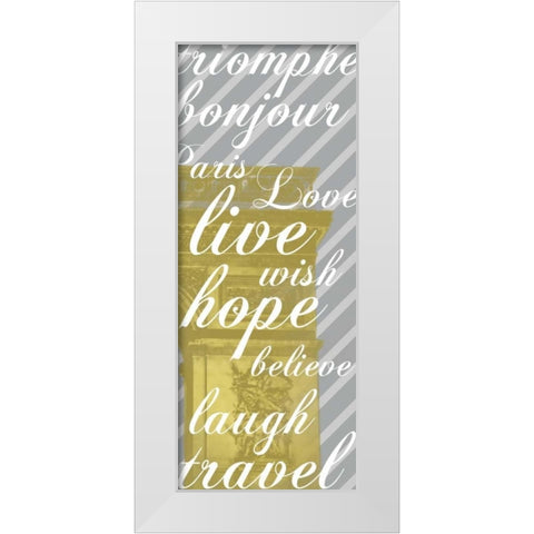 Triomphe White Modern Wood Framed Art Print by Gibbons, Lauren