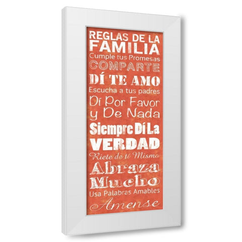 Spanish Family White Modern Wood Framed Art Print by Gibbons, Lauren