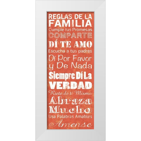 Spanish Family White Modern Wood Framed Art Print by Gibbons, Lauren
