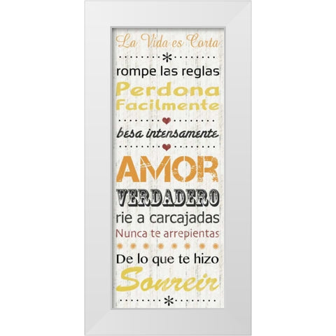 Spanish Life White Modern Wood Framed Art Print by Gibbons, Lauren