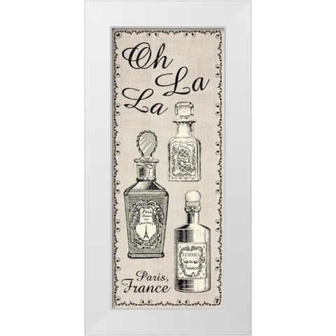 Perfume Linen 2 White Modern Wood Framed Art Print by Gibbons, Lauren